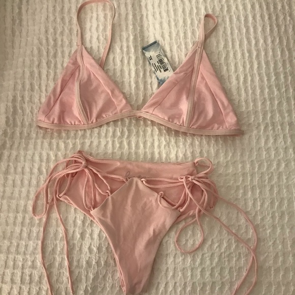 baby pink bikinis